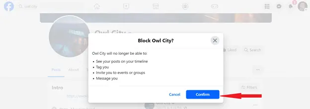 Confirm Block Owl City